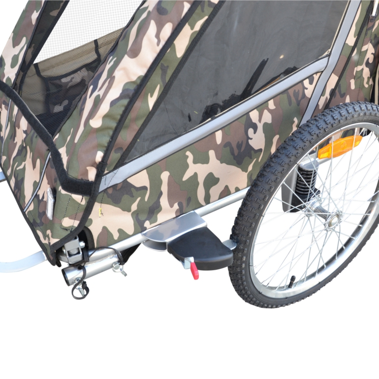 Remorque pour vélo + poussette pour 1 ou 2 enfants | Mod. \"LEON\"