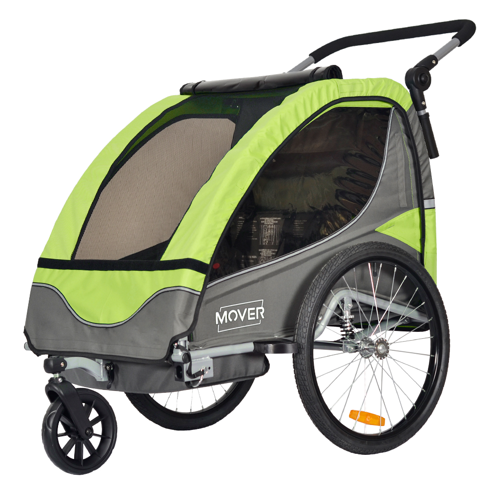 Fahrradanhänger für 1 oder 2 Kinder + Kinderwagen | Mod. \"MOVER\"
